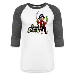 Support Your Local Pirate White/Charcoal