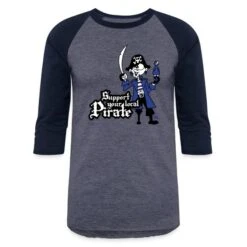Support Your Local Pirate Heather Blue/Navy