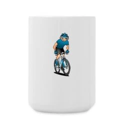 MTB - Mountain Biker In The Mountains White