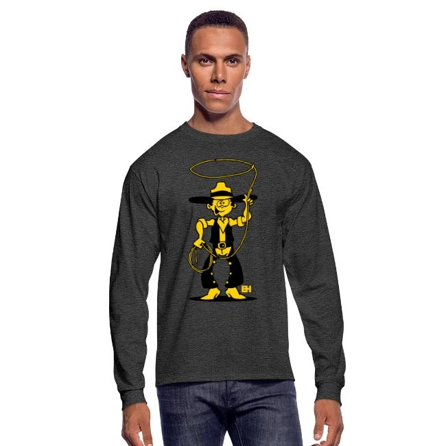 FRUIT OF THE LOOM Cowboy With A Lasso Heather Black