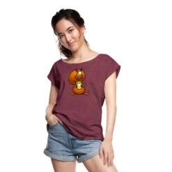 Squirrel Heather Burgundy