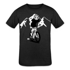 MTB - Mountain Biker In The Mountains Heather Black