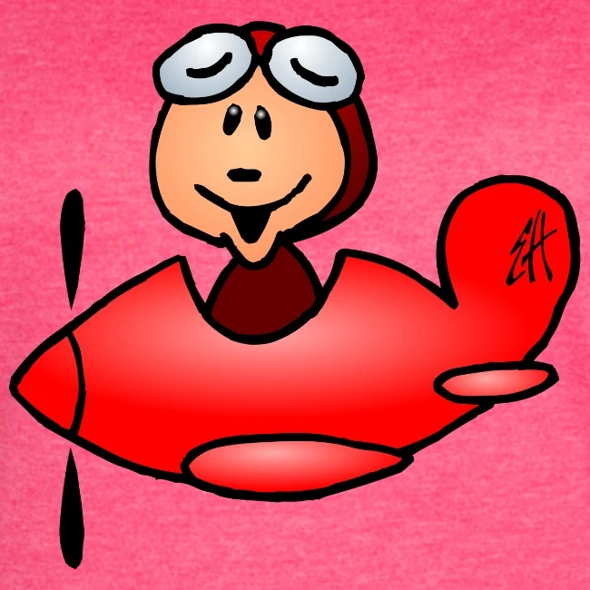 Airplane Vintage Pink/White - Image 2