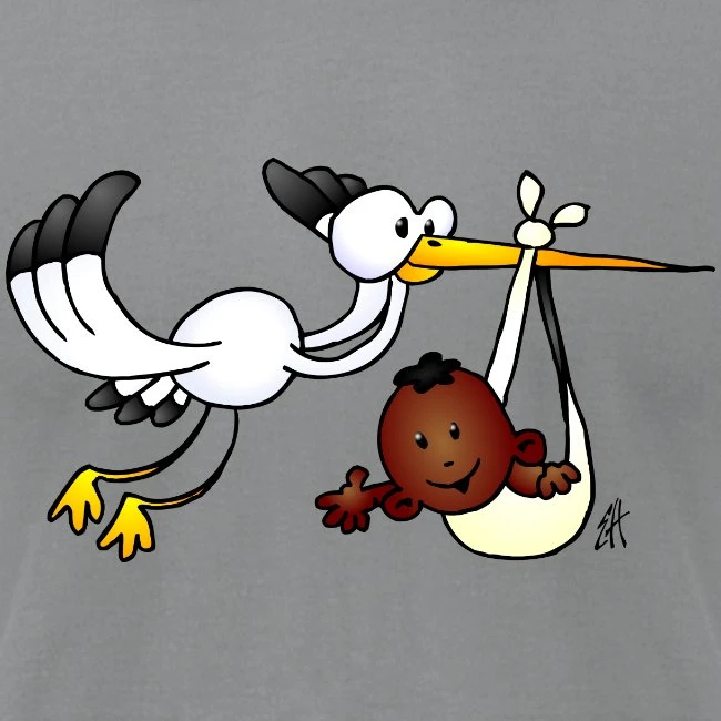 Stork With Baby II Fc Slate - Image 2