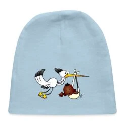 Stork With Baby II Fc Light Blue