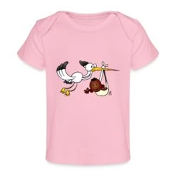 Stork With Baby II Fc Light Pink