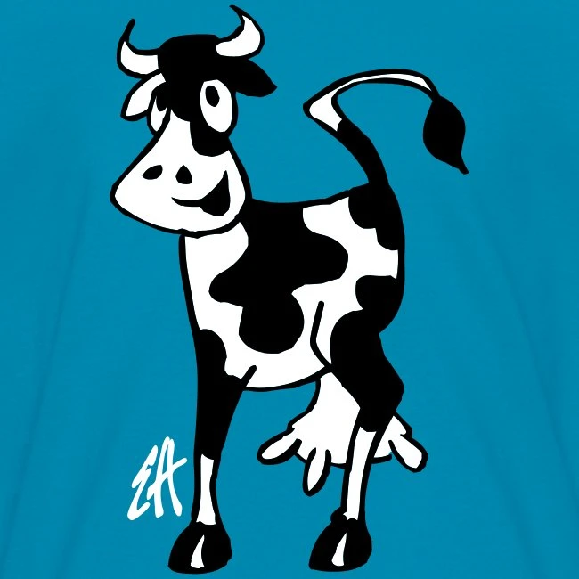 FRUIT OF THE LOOM Cow Turquoise - Image 2