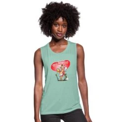 Cupid With A Beer Dusty Mint Blue