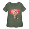 Cupid With A Beer Heather Military Green