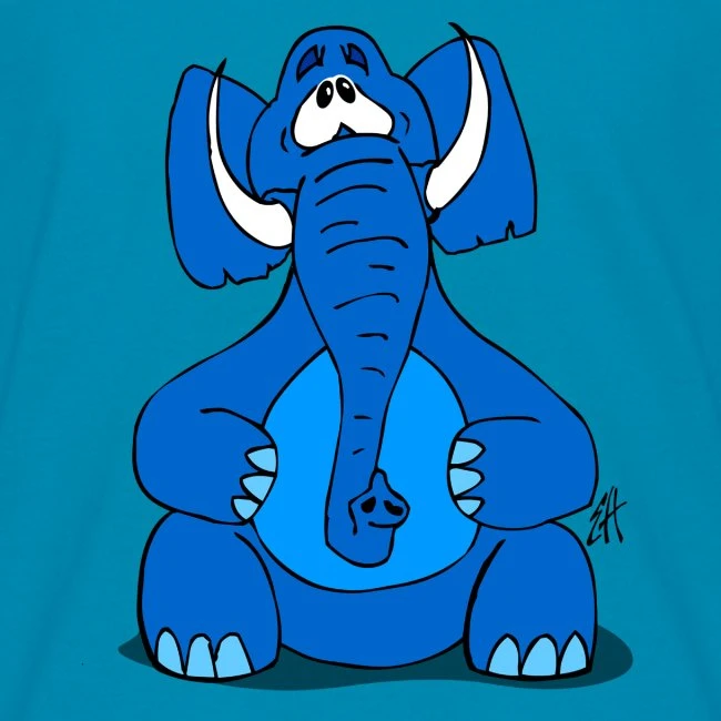 FRUIT OF THE LOOM Elephant Turquoise - Image 2