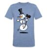 Dancing Snowman Heather Blue