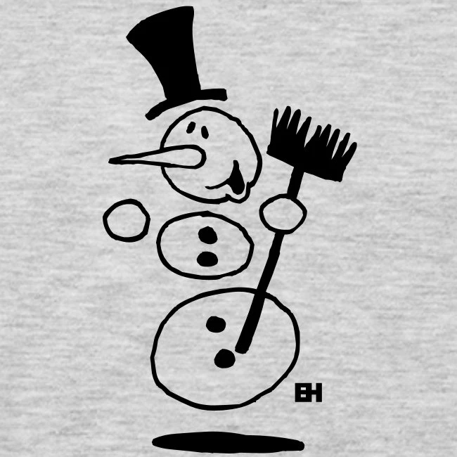 Dancing Snowman Heather Gray - Image 2