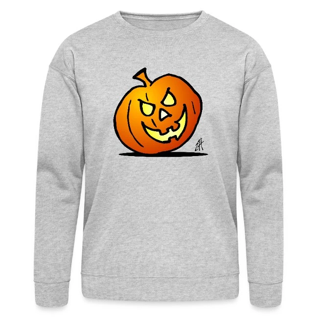 Jack-o'-lantern: Halloween Pumpkin Heather Gray