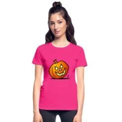 Gildan Jack-o'-lantern: Halloween Pumpkin Fuchsia