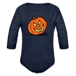 Jack-o'-lantern: Halloween Citrouille Dark Navy