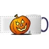 Jack-o'-lantern: Halloween Pumpkin White/Cobalt Blue