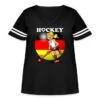 Hockey Lady Of The German Field Hockey Team. Black/White