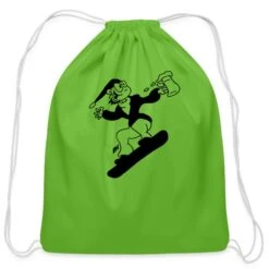 Snowboarding With Beer Mc Clover