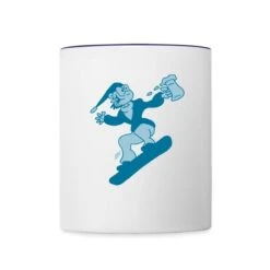 Snowboarding With Beer Bc White/Cobalt Blue