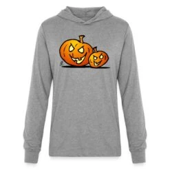 Jack-o'-lantern: Two Halloween Pumpkins Heather Grey