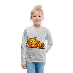 Jack-o'-lantern: Two Halloween Pumpkins Heather Gray