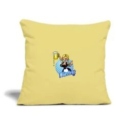 Bierfest II - Gretl In A Dirndl With A Mug Of Beer Washed Yellow