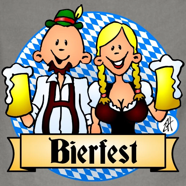 Bierfest In Dirndl And Lederhosen Gray/Black - Image 2