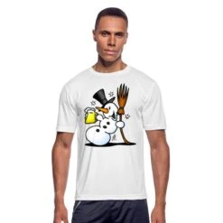 Snowman Drinking White