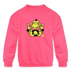 Gildan Monkey Neon Pink