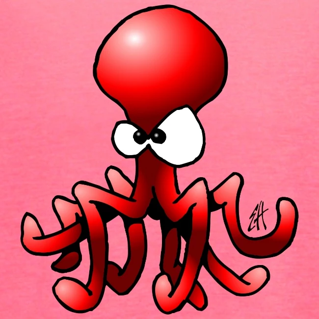 Octopus Neon Pink - Image 2