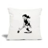 Field Hockey Girl Natural White