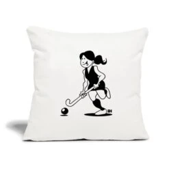 Field Hockey Girl Natural White