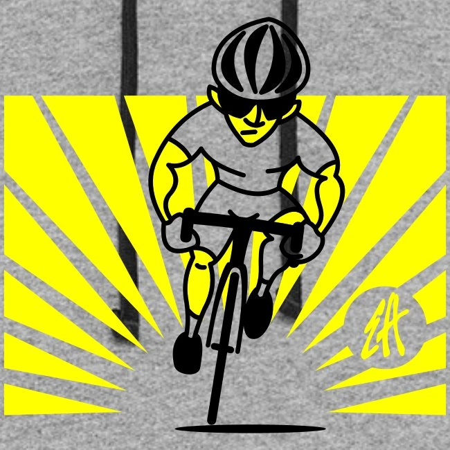 Jerzees Cyclist Heather Gray/Black - Image 2