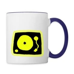 Record Player White/Cobalt Blue