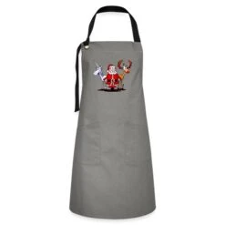 Santa, Reindeer, Unicorn Gray/Black