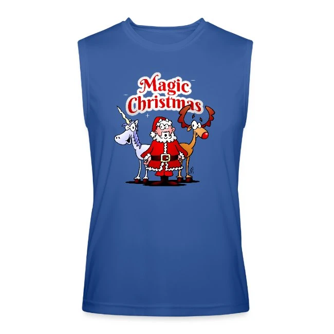 Magic Christmas Unicorn Royal Blue