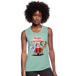 Magic Christmas Unicorn Dusty Mint Blue