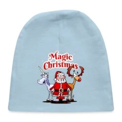 Magic Christmas Unicorn Light Blue