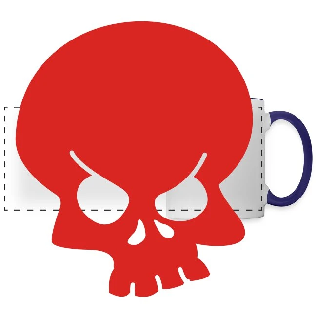 Skull White/Cobalt Blue