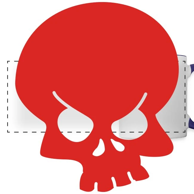 Skull White/Cobalt Blue - Image 2