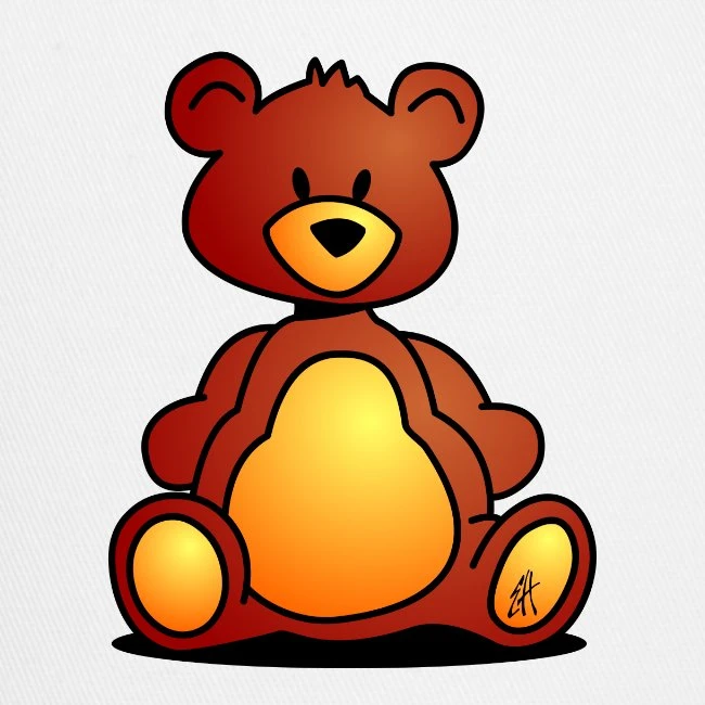 Teddy Bear White/Black - Image 2