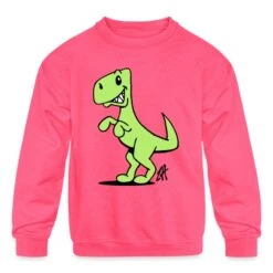 Gildan Dinosaur Neon Pink