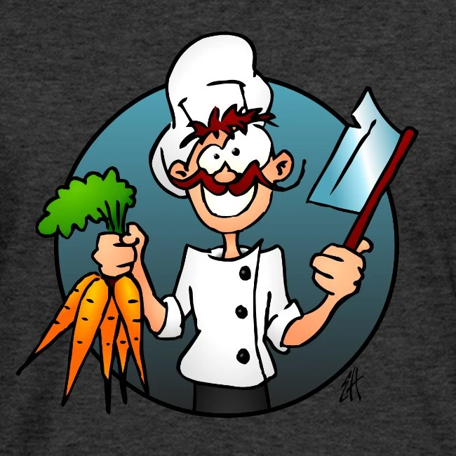 The Vegetarian Chef Charcoal Grey - Image 2