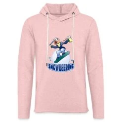 Snowbeering Or Snowboarding Cream Heather Pink