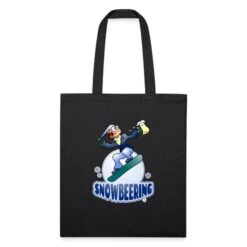 Snowbeering Or Snowboarding Black