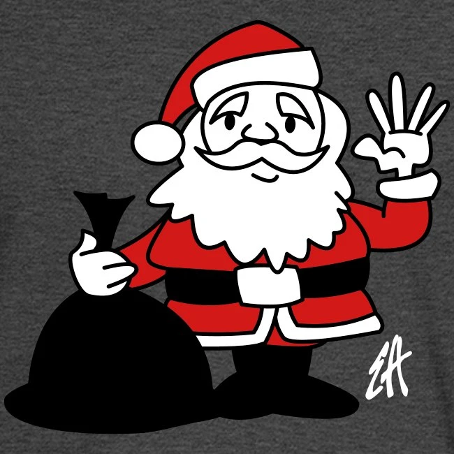FRUIT OF THE LOOM Santa Claus Heather Black - Image 2